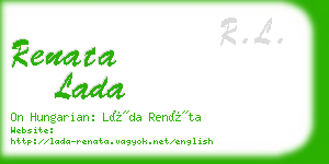 renata lada business card